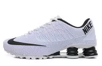 hombre nike turbo shox free run 2 white top